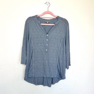 ⭐️ 3/$25 Democracy Light Blue Women’s Textured Top